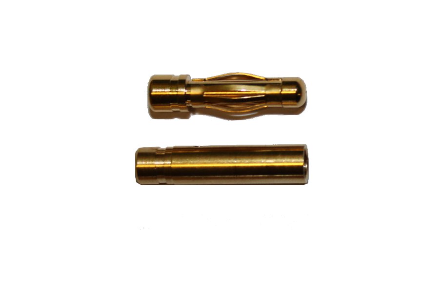 4mm Goldstecker und Goldbuchse (ein Paar)