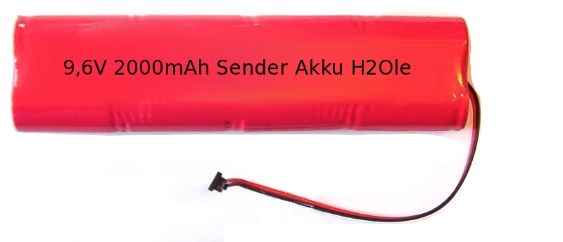 9,6V NIMH 2200mAh  Sender Akku für Graupner wie 8NH-3000 MC 10