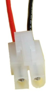 Tamiya - Stecker (Metall ist Buchse) mit Kabel, fertig montiert