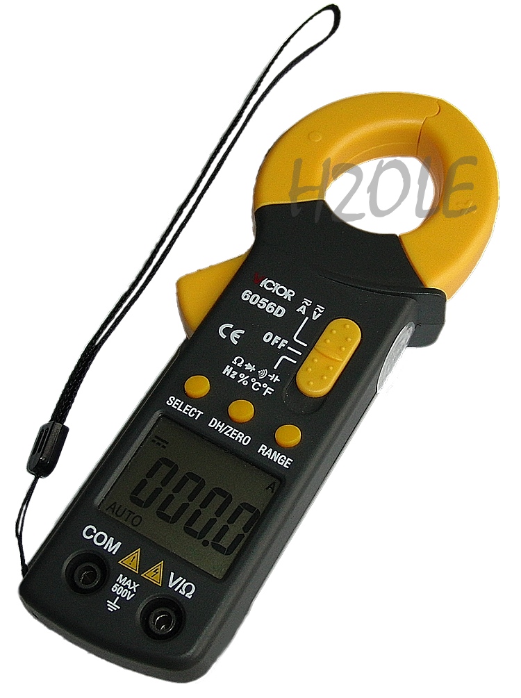 Zangenamperemeter zur berührungslosen Gleichstrommessung, Spannungsmessung, Temperaturmessung