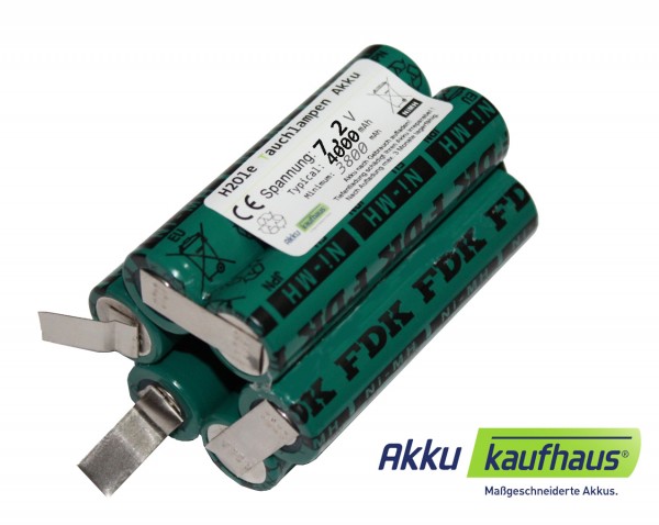 6 Volt NiMH Akku für Subsonic - Tauchlampe 4000mAh, ehemals Elitec REF.475900 im Zylinderformat