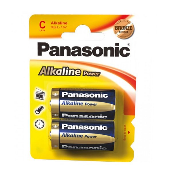 TYP: C 0,85€/Stk. R14 Zink / Kohle Batterie 24x Panasonic Batterien 
